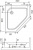 Поддон для душа RGW Style TR 80x80x21 интернет магазина сантехники Акванота