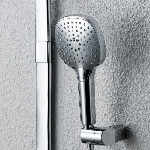 Душевая стойка Bravat Cobble F6389423CP-A1-ENG, Душевые панели, Душевые системы, Стойки, Гарнитуры, лейки, тропический душ в Москве Тел.: +7 (968) 040-40-82