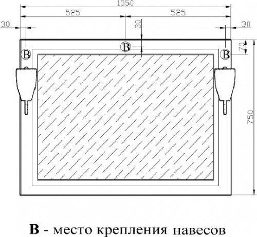 Зеркало Runo Венеция 105