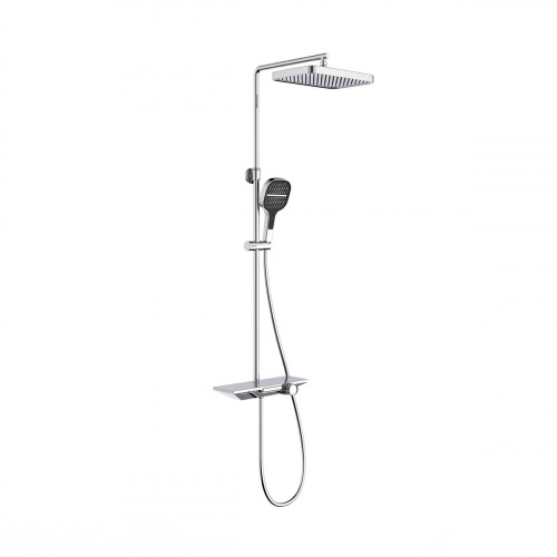 Душевая стойка Vincea VSFS-411CH с изливом, хром, Душевые панели, Душевые системы, Стойки, Гарнитуры, лейки, тропический душ в Москве Тел.: +7 (968) 040-40-82