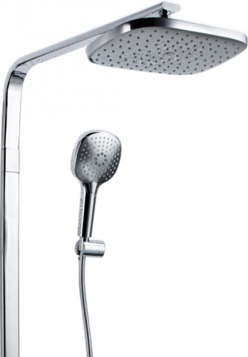 Душевая стойка Bravat Cobble F6389423CP-A1-ENG, Душевые панели, Душевые системы, Стойки, Гарнитуры, лейки, тропический душ в Москве Тел.: +7 (968) 040-40-82