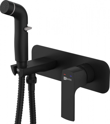 Гигиенический душ Lemark Ursus LM7220BL, черный, встраиваемый купить по всей России