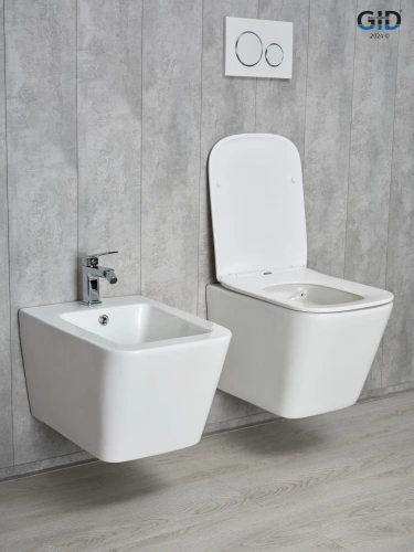 Унитаз подвесной GID Cuadrado Tr2143 белый 49x34x36 в интернет магазине сантехники Акванота в Москве Тел.: +7 (968) 040-40-82