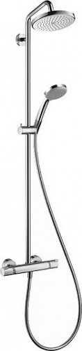 Душевая стойка Hansgrohe Croma 220 Showerpipe 27185000, Душевые панели, Душевые системы, Стойки, Гарнитуры, лейки, тропический душ в Москве Тел.: +7 (968) 040-40-82