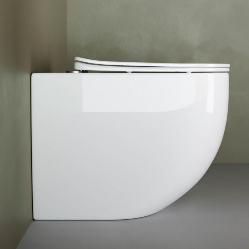 Приставной унитаз Ceramica Nova Mia Rimless CN1810 в интернет магазине сантехники Акванота в Москве Тел.: +7 (968) 040-40-82