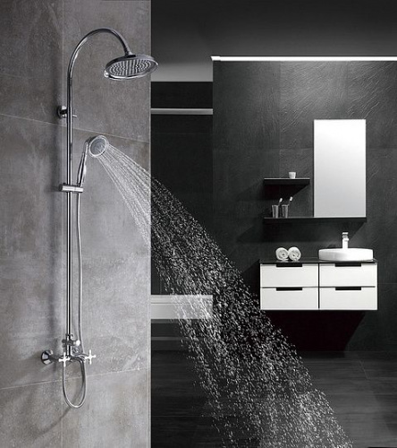 Душевая стойка Lemark Duetto LM5762C, Душевые панели, Душевые системы, Стойки, Гарнитуры, лейки, тропический душ в Москве Тел.: +7 (968) 040-40-82