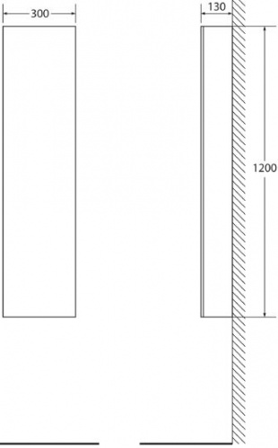 Пенал BelBagno BB300CRS