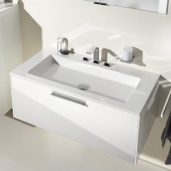 Тумба с раковиной Keuco Royal 60 белый глянец 105 см