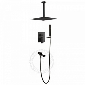 Душевая система встраиваемая Filarete Fing FL1042BG, графит