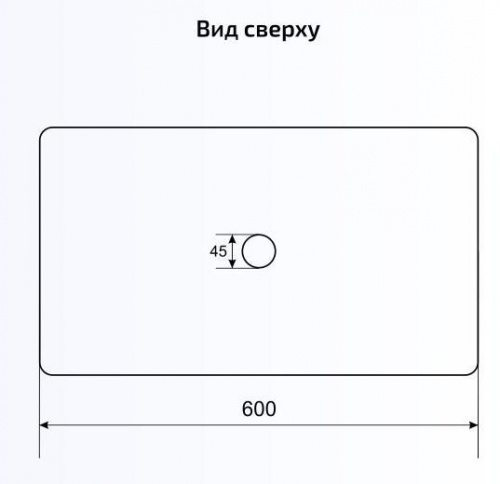 Раковина накладная CeramaLux NC 369 интернет магазина сантехники Акванота