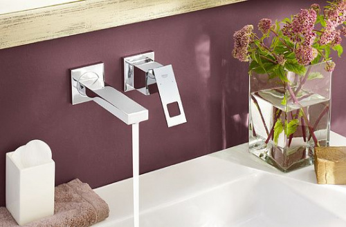Смеситель для раковины Grohe Eurocube 19895000 настенный купить по всей России