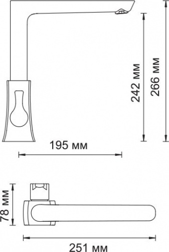 Смеситель для кухни Wasserkraft Berkel 4807 купить по всей России