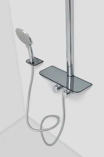 Душевая стойка Am.Pm Sensation F0730000, Душевые панели, Душевые системы, Стойки, Гарнитуры, лейки, тропический душ в Москве Тел.: +7 (968) 040-40-82