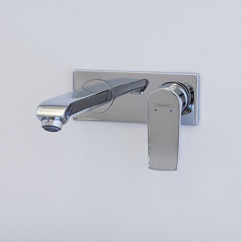Смеситель для раковины Hansgrohe Metris 31085000 настенный купить по всей России