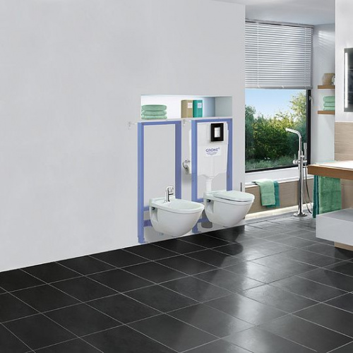Кнопка смыва Grohe Skate Cosmopolitan 38845KS0 черная интернет магазина сантехники Акванота