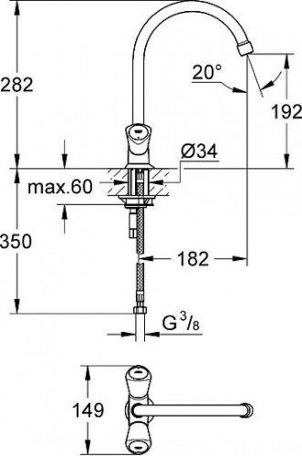 Смеситель для кухни Grohe Costa L 31819001 купить по всей России