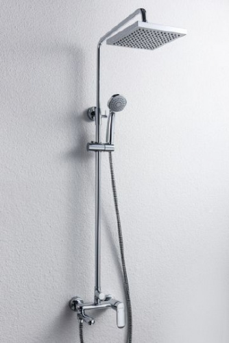 Душевая стойка Bravat Opal F6125183CP-A-RUS, Душевые панели, Душевые системы, Стойки, Гарнитуры, лейки, тропический душ в Москве Тел.: +7 (968) 040-40-82