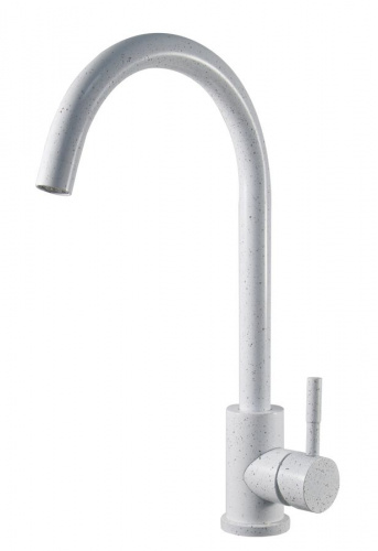 Смеситель для кухни ESKO K45 White белый гранит купить по всей России