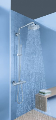 Душевая стойка Grohe Rainshower System 210 27032001, Душевые панели, Душевые системы, Стойки, Гарнитуры, лейки, тропический душ в Москве Тел.: +7 (968) 040-40-82