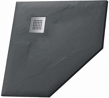 Душевой поддон Grossman Strong GR-S29090D 90х90х2,5 искусственный камень, графит