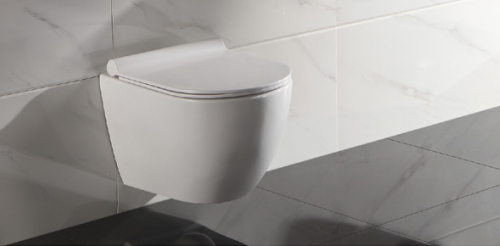 Подвесной унитаз CeramaLux CL2196-1 с сиденьем микролифт в интернет магазине сантехники Акванота в Москве Тел.: +7 (968) 040-40-82