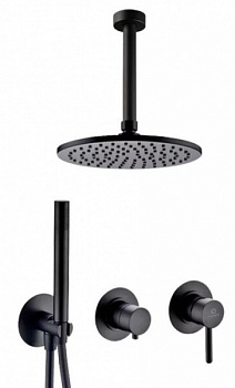 Душевая система встраиваемая Filarete FL1032BL, черный, Душевые панели, Душевые системы, Душевые стойки, Гарнитуры, лейки, тропический душ в Москве Тел.: +7 (968) 040-40-82