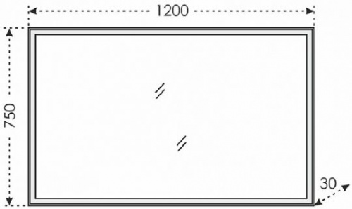 Зеркало СанТа Марс 120
