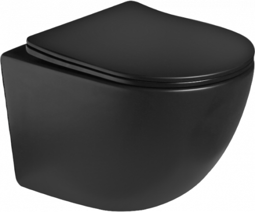 Унитаз подвесной SantiLine SL-5018MB безободковый, с микролифтом в интернет магазине сантехники Акванота в Москве Тел.: +7 (968) 040-40-82