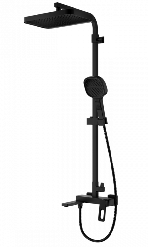 Душевая система Raglo R51 R51.24.06 Черный, Душевые панели, Душевые системы, Стойки, Гарнитуры, лейки, тропический душ в Москве Тел.: +7 (968) 040-40-82