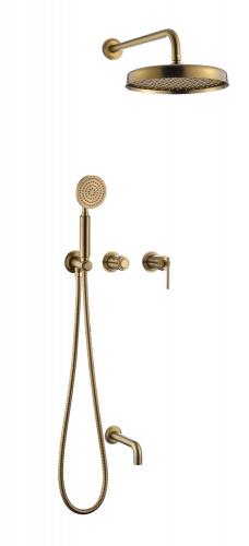 Душевая система Boheme Eterna 174-2-BR Bronze, с изливом, Душевые панели, Душевые системы, Душевые стойки, Гарнитуры, лейки, тропический душ в Москве Тел.: +7 (968) 040-40-82