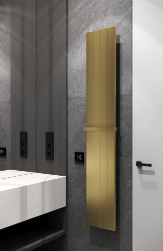 Полотенцесушитель электрический Boheme Flat 725-MG матовое золото с доставкой по Москве