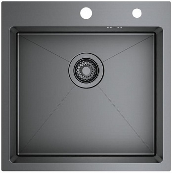 Мойка кухонная Raglo R700.5050.09 50x50 графит, нержавеющая сталь