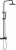 Душевая стойка Boheme Uno 468-BCR black chrome, Душевые панели, Душевые системы, Стойки, Гарнитуры, лейки, тропический душ в Москве Тел.: +7 (968) 040-40-82