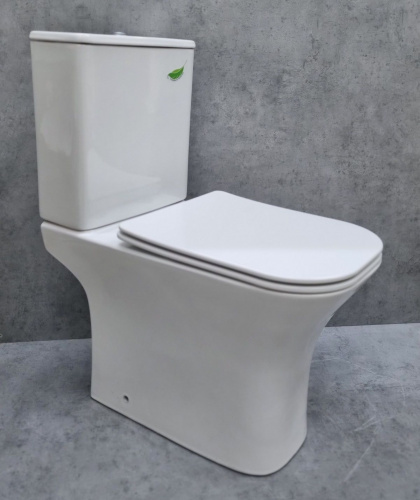 Унитаз компакт CeramaLux 1215-P безободковый, микролифт в интернет магазине сантехники Акванота в Москве Тел.: +7 (968) 040-40-82