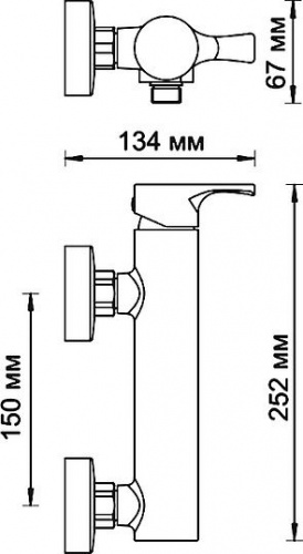 Смеситель для душа Wasserkraft Berkel 4802 купить по всей России