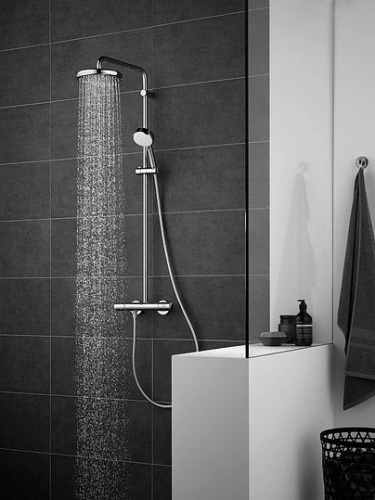 Душевая стойка Grohe Tempesta Cosmopolitan 27922001, Душевые панели, Душевые системы, Стойки, Гарнитуры, лейки, тропический душ в Москве Тел.: +7 (968) 040-40-82