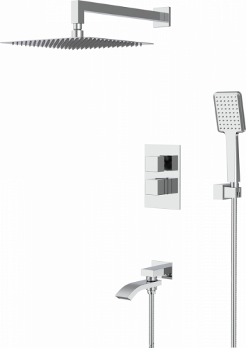 Душевой комплект Gappo G07 G7107-40 хром, Душевые панели, Душевые системы, Душевые стойки, Гарнитуры, лейки, тропический душ в Москве Тел.: +7 (968) 040-40-82
