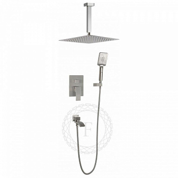 Душевая система встраиваемая Filarete Waterfall FL1012NK, никель