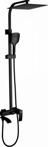 Душевая стойка Gappo G07 G2407-6 черная, Душевые панели, Душевые системы, Стойки, Гарнитуры, лейки, тропический душ в Москве Тел.: +7 (968) 040-40-82