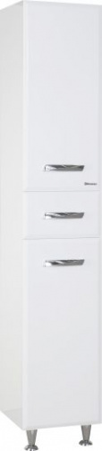 Пенал Bellezza Балтика 35 L/R белый, с бельевой корзиной