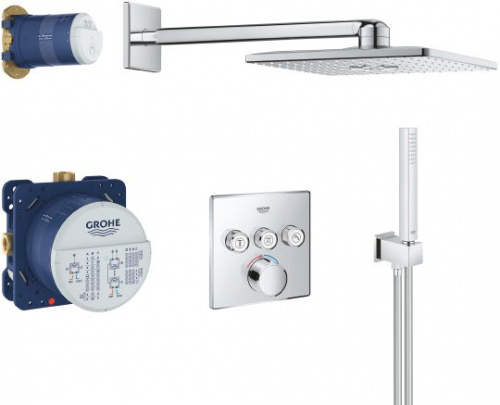 Душевой комплект Grohe Smart Control 34712000, Душевые панели, Душевые системы, Душевые стойки, Гарнитуры, лейки, тропический душ в Москве Тел.: +7 (968) 040-40-82