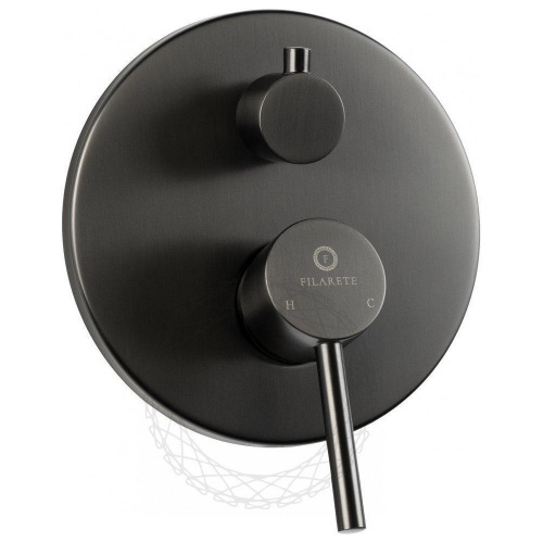 Душевая система встраиваемая Filarete Roun FL1023BG, графит, Душевые панели, Душевые системы, Душевые стойки, Гарнитуры, лейки, тропический душ в Москве Тел.: +7 (968) 040-40-82