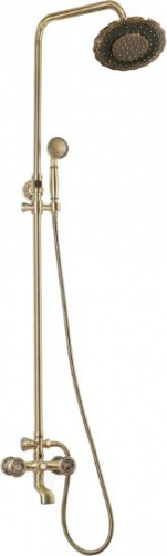 Душевая стойка Bronze de Luxe 10121DF, Душевые панели, Душевые системы, Стойки, Гарнитуры, лейки, тропический душ в Москве Тел.: +7 (968) 040-40-82