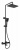Душевая стойка Kaiser Cube 01582-9 Black matt, Душевые панели, Душевые системы, Стойки, Гарнитуры, лейки, тропический душ в Москве Тел.: +7 (968) 040-40-82