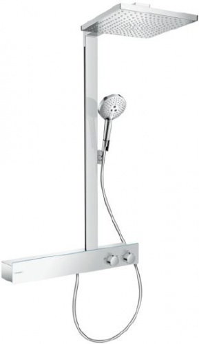Душевая стойка Hansgrohe Raindance E Showerpipe 300 27363000, Душевые панели, Душевые системы, Стойки, Гарнитуры, лейки, тропический душ в Москве Тел.: +7 (968) 040-40-82