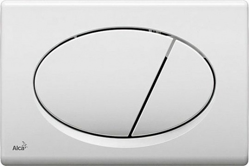 Кнопка смыва AlcaPlast ALCA M70 белая интернет магазина сантехники Акванота