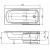 Акриловая ванна Aquanet Extra 170x70