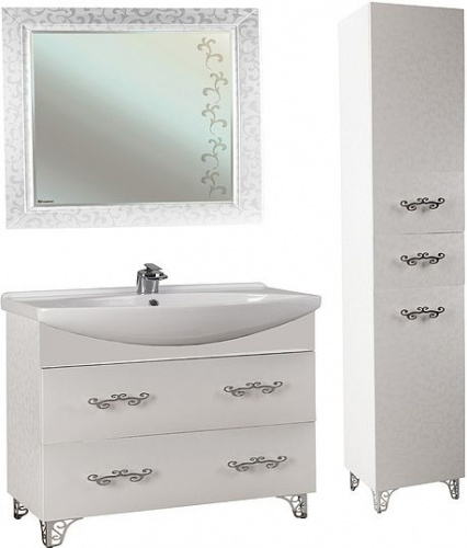 Зеркало Bellezza Маргарита 120 белое