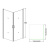 Душевой уголок Veconi Rovigo RV12-80K-01-19C1 80x80x185 прозрачное интернет магазина сантехники Акванота