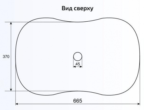 Раковина накладная CeramaLux NC 460 интернет магазина сантехники Акванота